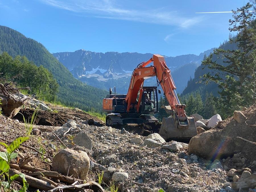 Orange Excavator